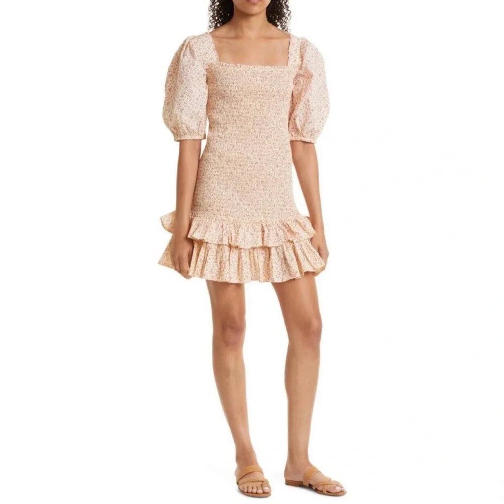 🆕ByTiMo Smocked Poplin Dress in Iris - Picture 1 of 9